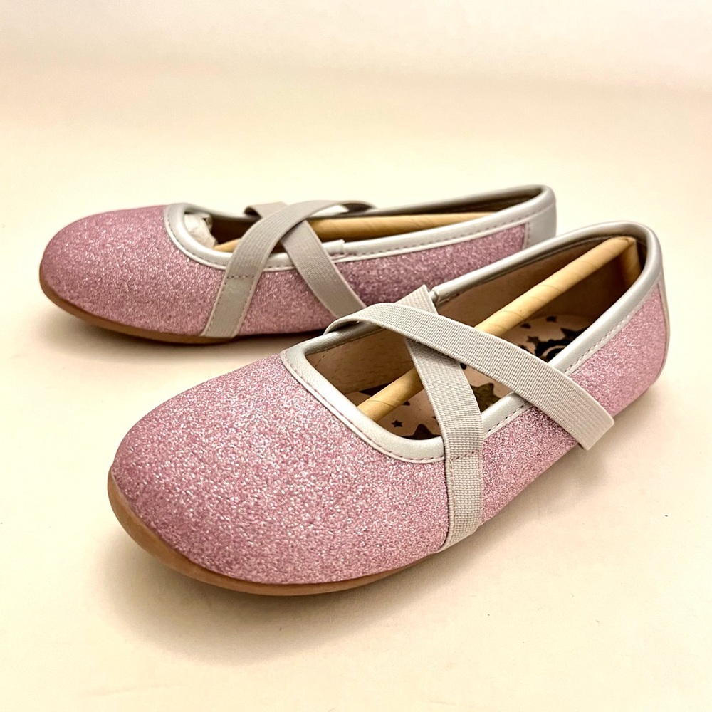 NIB Livie & Luca Aurora Ballet Flat Lavender Sparkle Girls Size 13